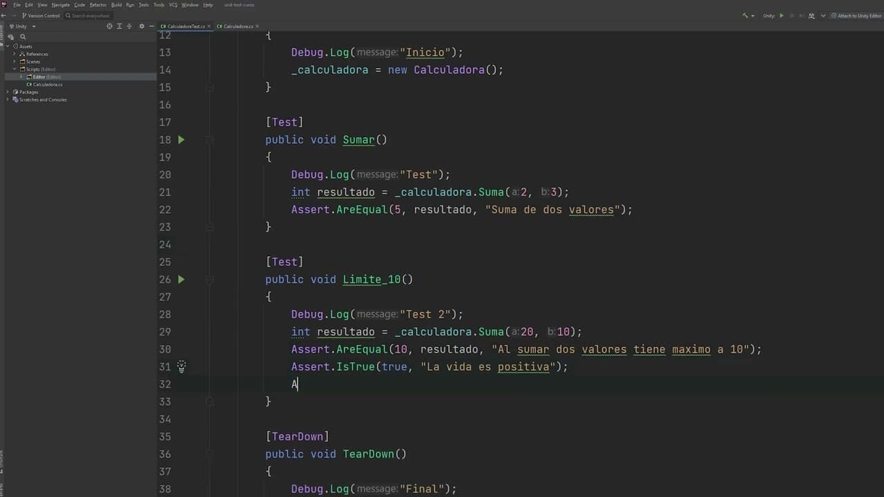 Escritura de Pruebas Profesionales