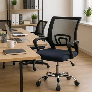 silla de oficina circle line cl-9050 mesh negra