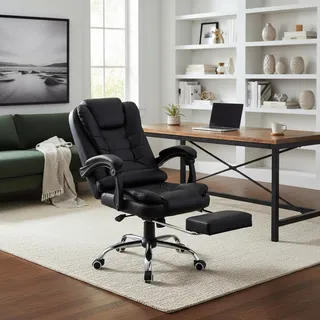 silla gerencial circle line cl-oc005 con apoya-pies